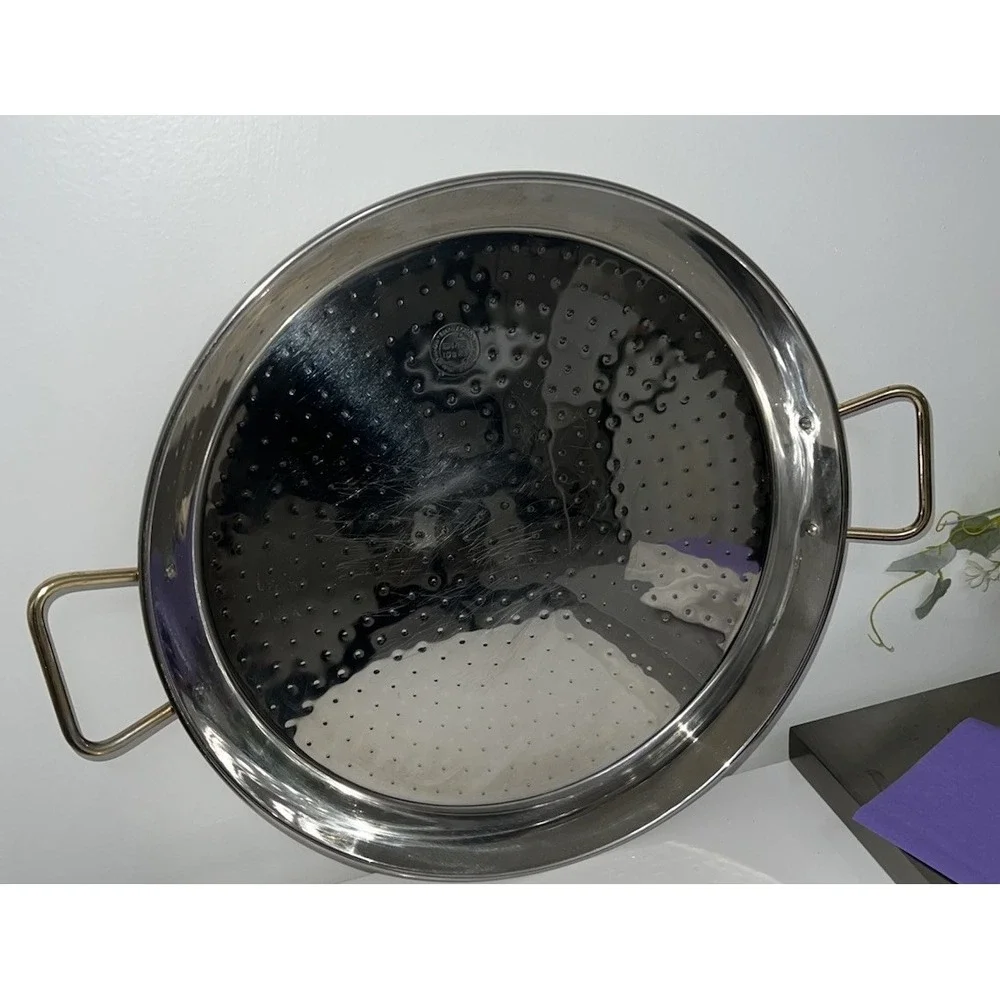 (..25N)16 Inch Stainless Steel Paella Pan,  Made In Spain